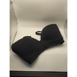 Victoria's Secret Black Sports Bra Size 32DDD Convertible Heart‎ Detail